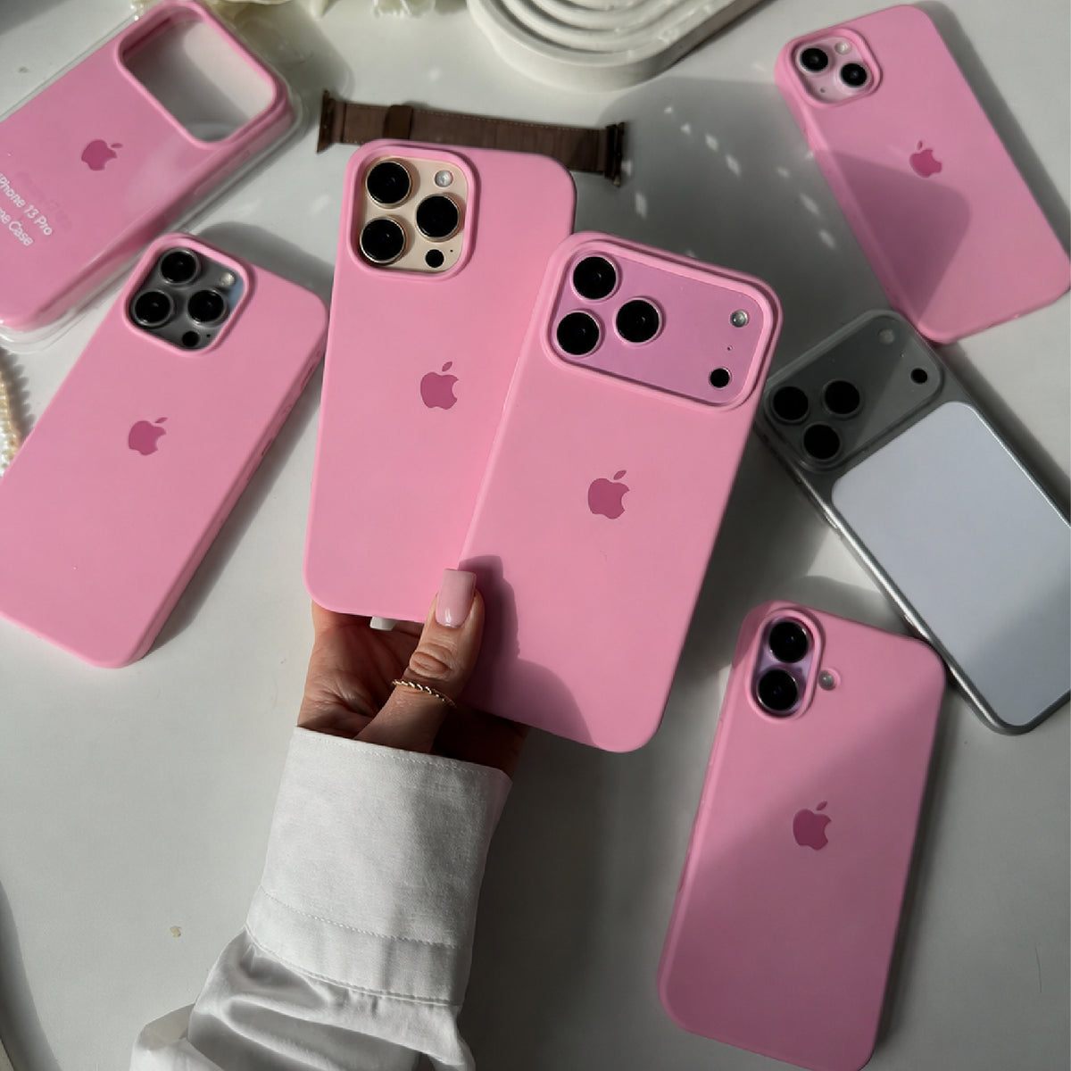 iPhone Silicone Case – Baby Pink