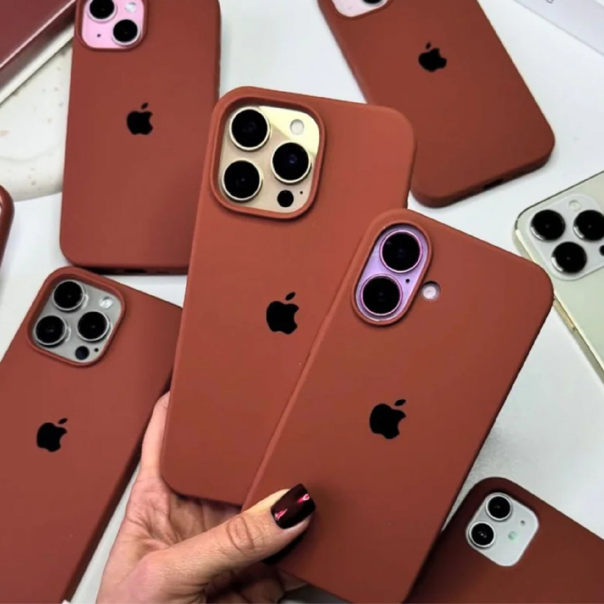 iPhone Silicone Case – Dark Brown