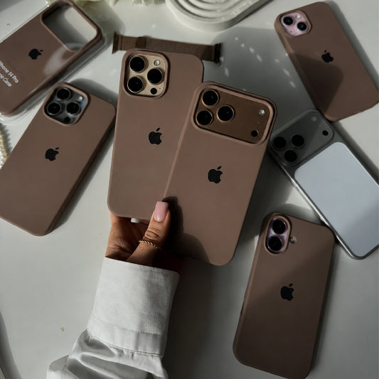 iPhone Silicone Case – Light Brown