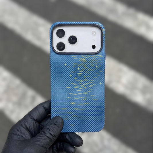 Luxo Blue Star Carbon MagSafe Case For iPhone 17 Pro Max