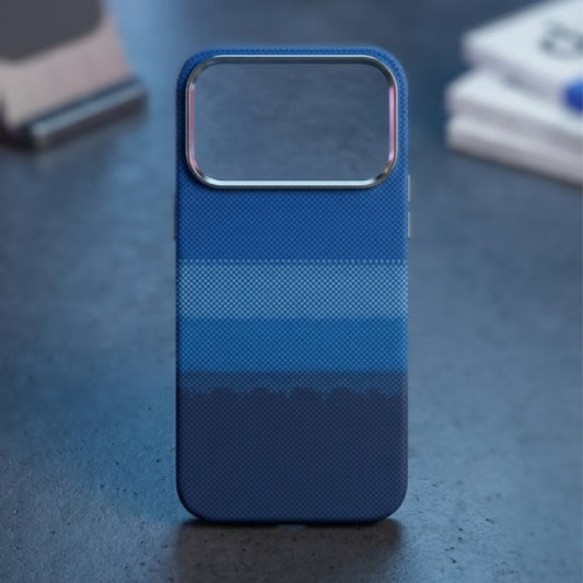Luxo Blue Carbon MagSafe Case For iPhone 17 Pro Max