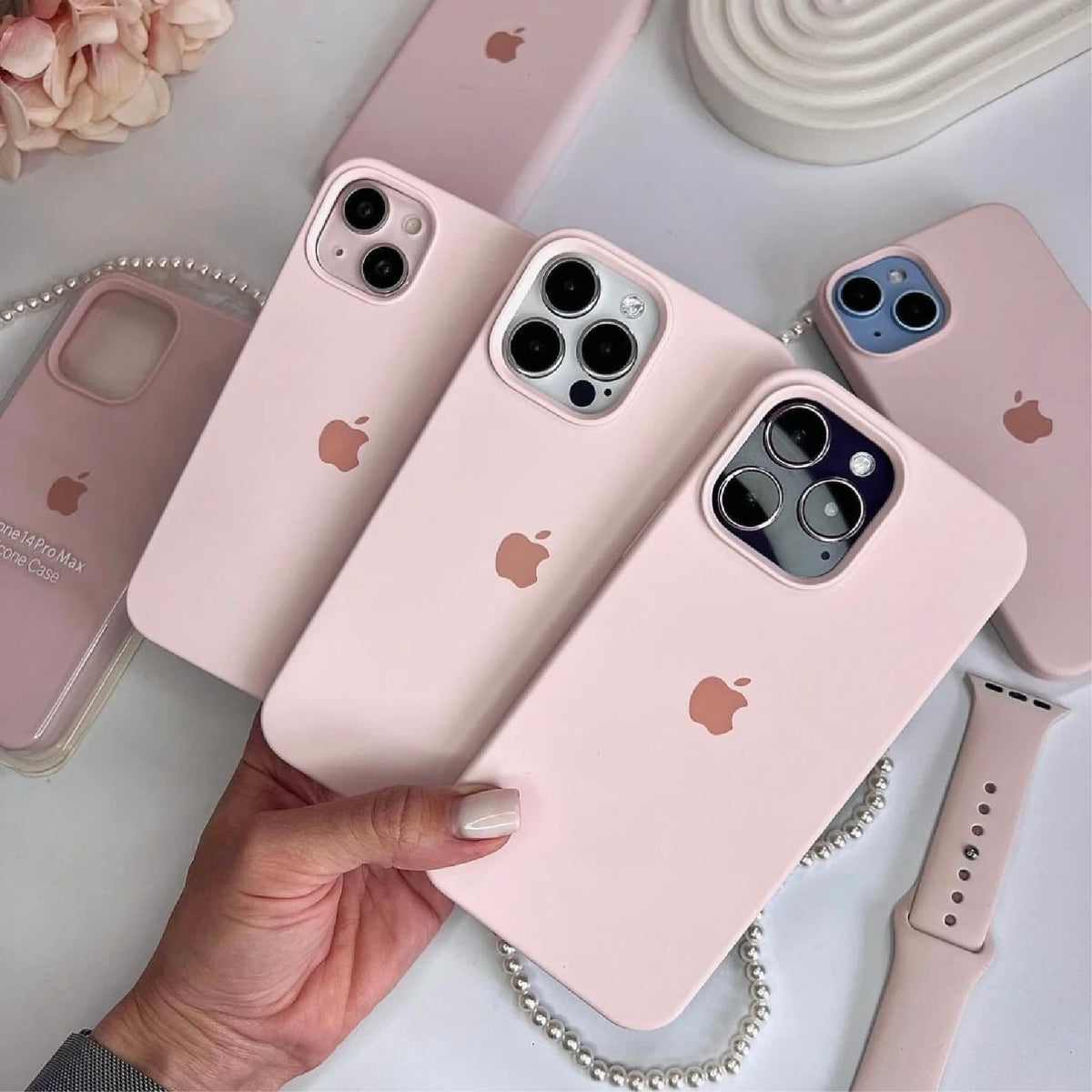 iPhone Silicone Case – Sand Pink