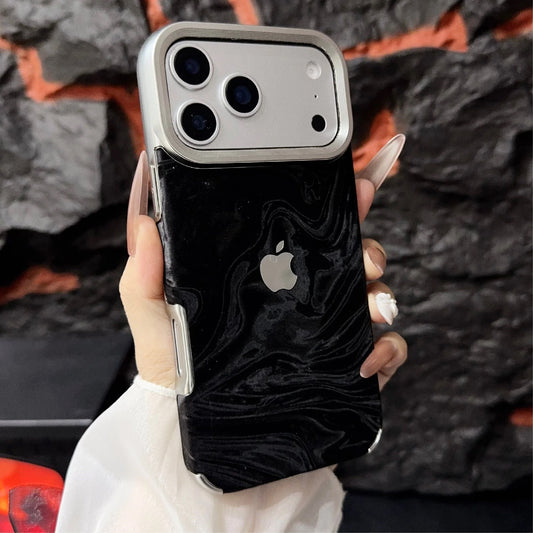Luxe Velvet Texture Case — iPhone 11–17 Pro Max