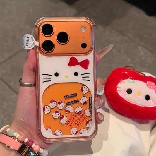 Hello Kitty Glitter Flow Case — iPhone 11–17 Pro Max