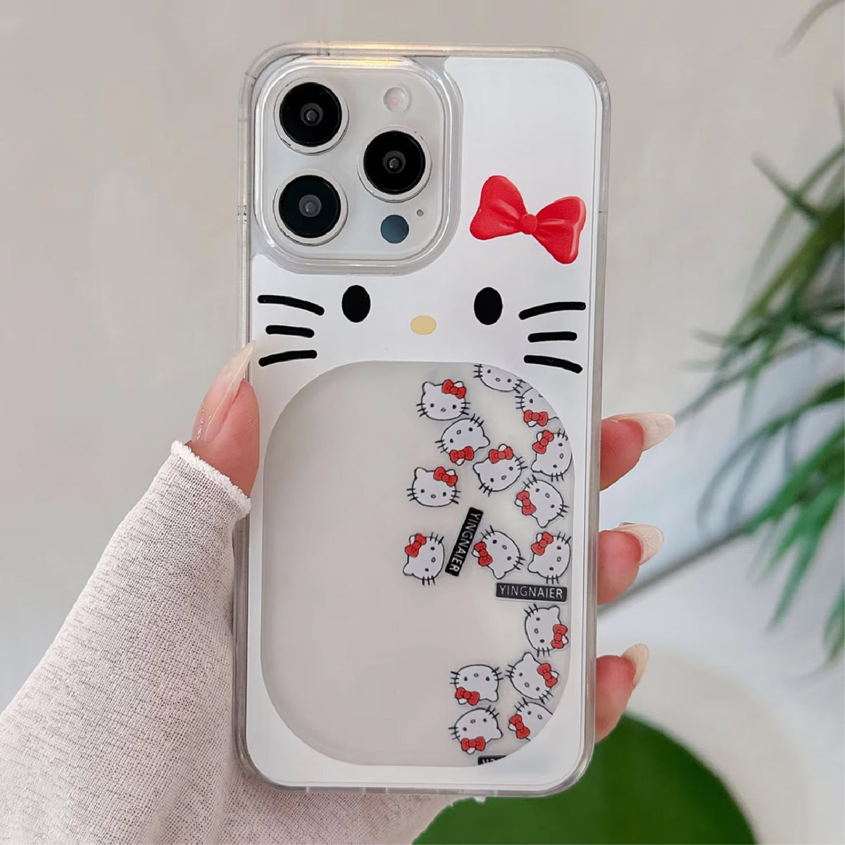 Hello Kitty Glitter Flow Case — iPhone 11–17 Pro Max