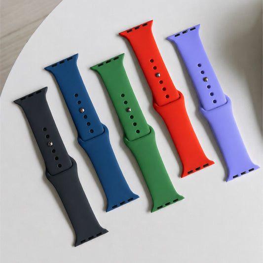 Silicone Sport Strap For Apple Watch From 38mm to 49mm