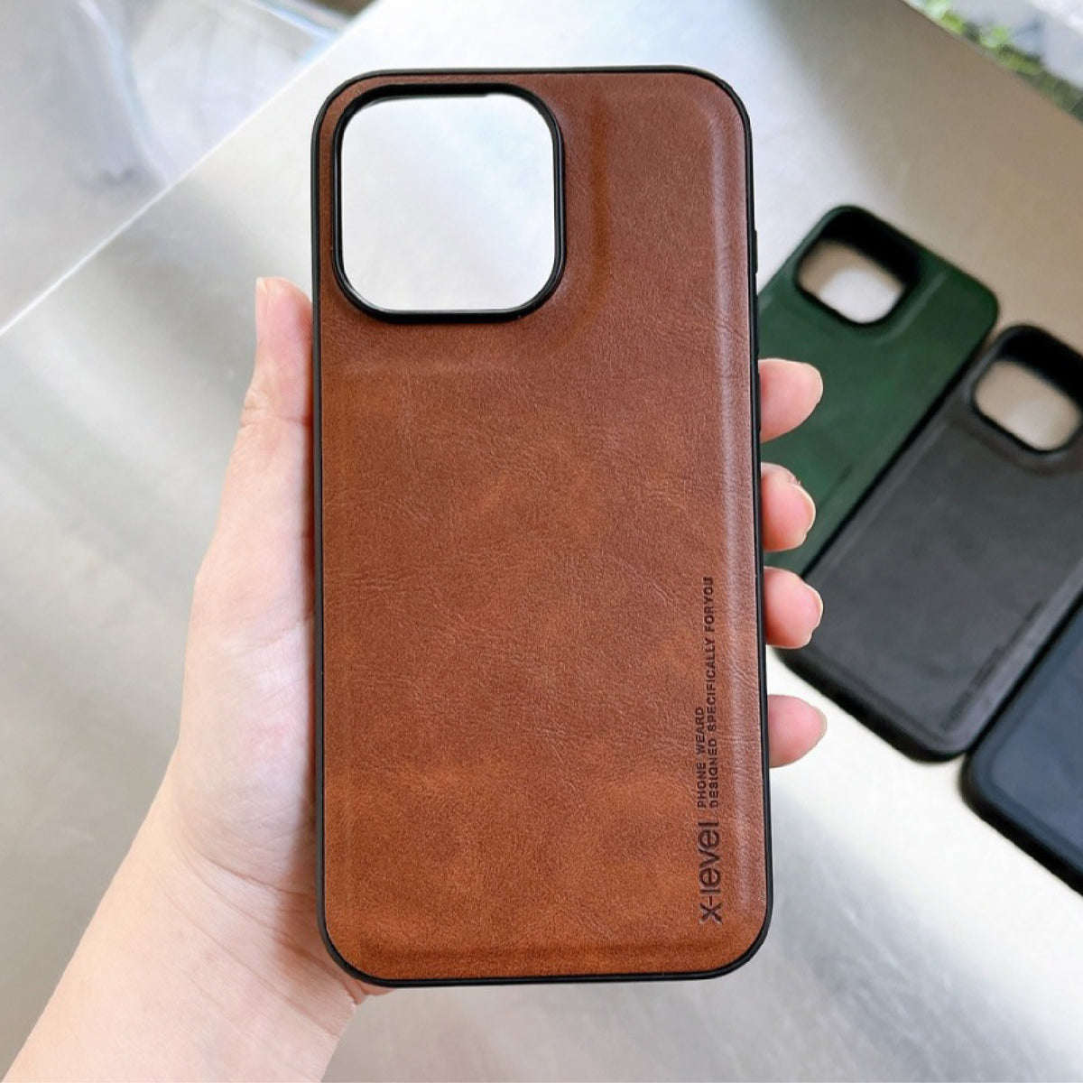 X-Level Earl III Series Leather Case | iPhone 11–17 Pro Max